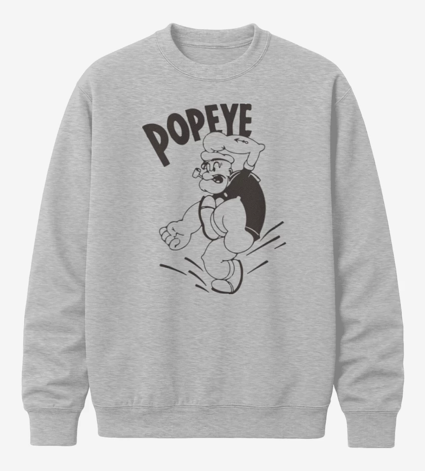 Poleron polo Gris Melange de Popeye