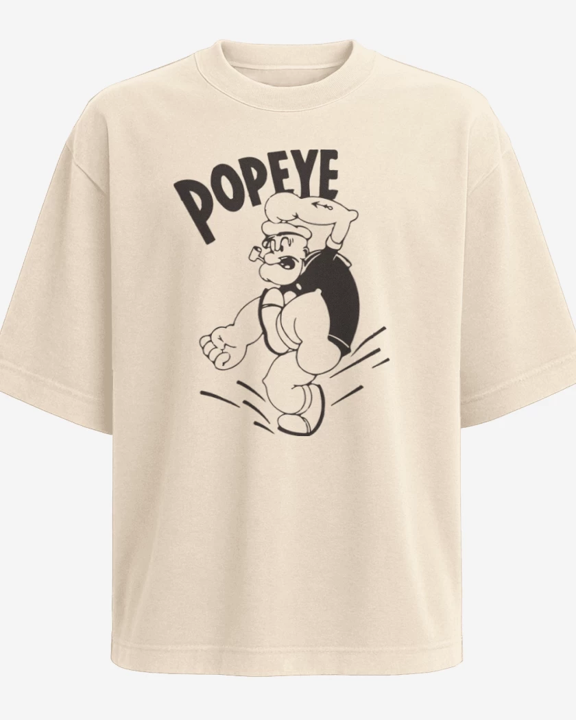 Polera Oversize Beige de Popeye