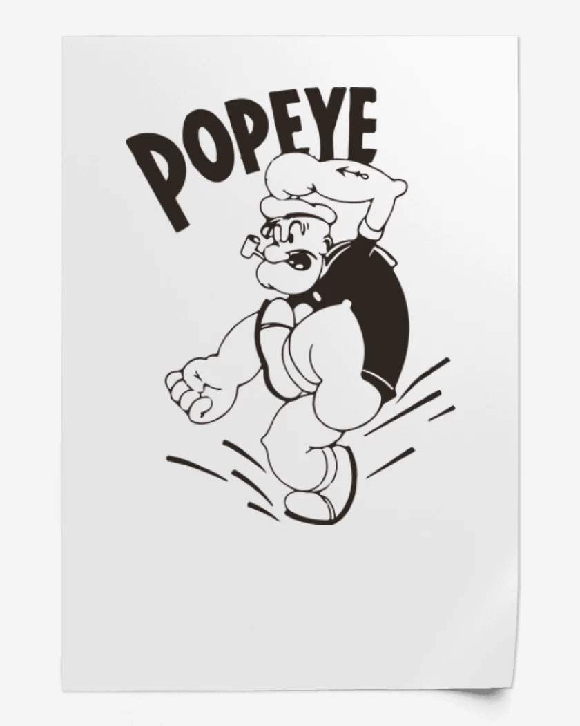 Print Blanco de Popeye