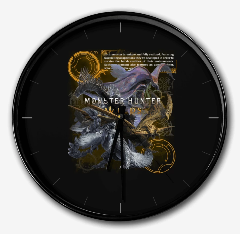 Reloj Negro de MH Wilds Monsters