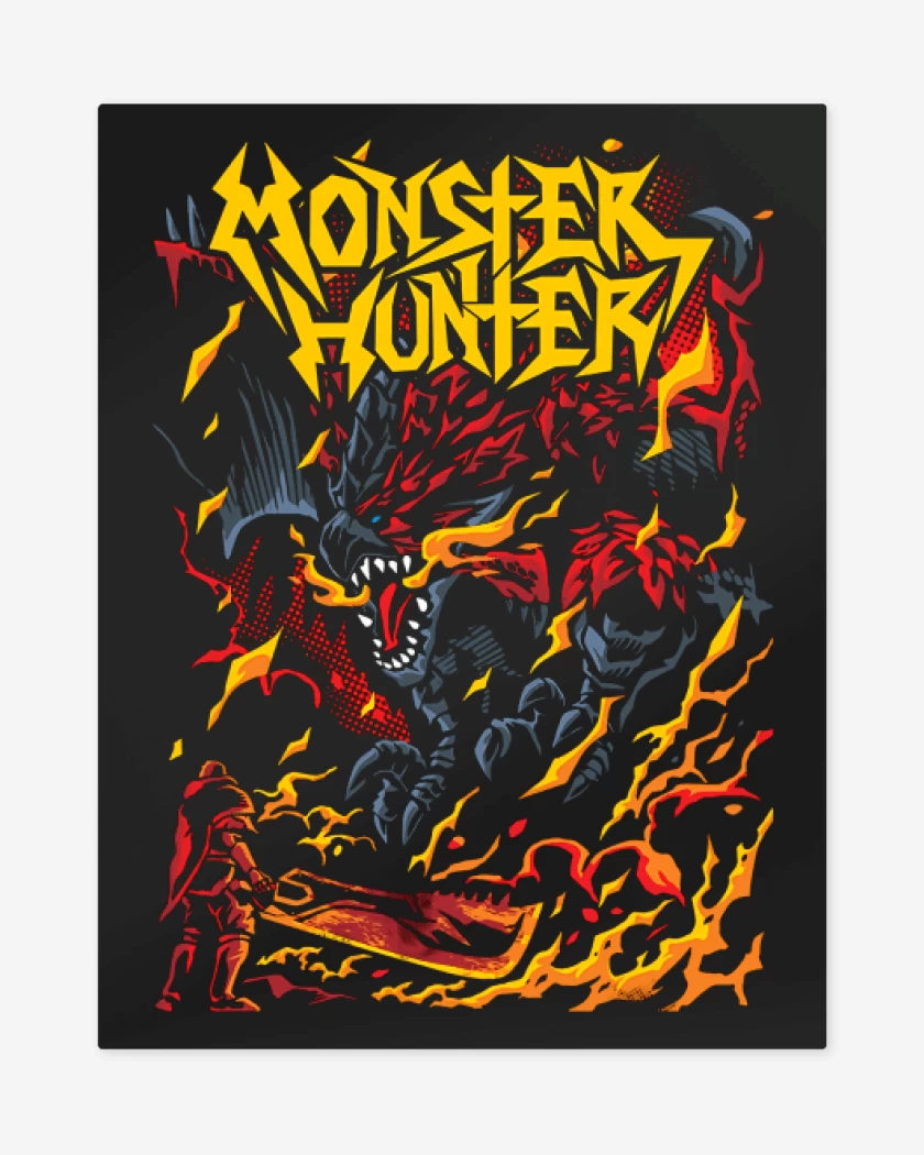 Print metalico Negro de Municipal Hunter