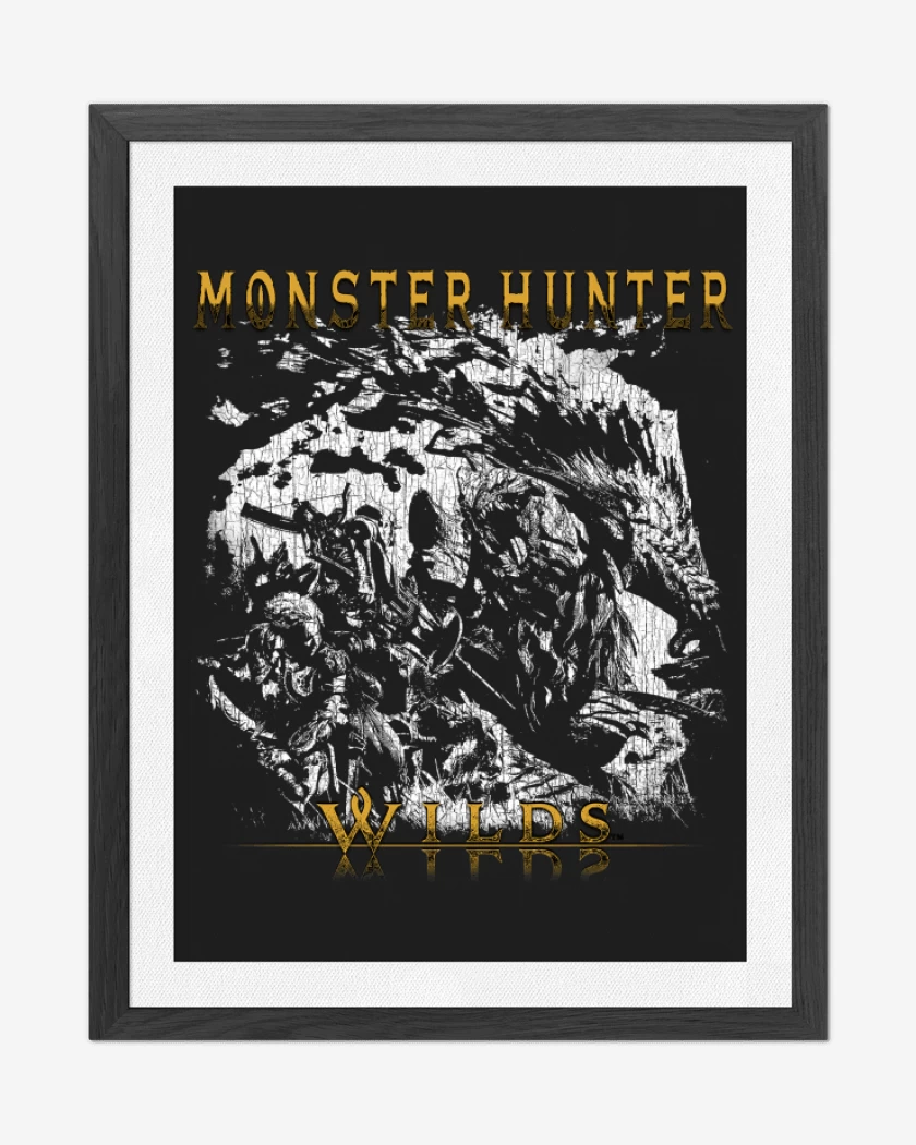 Cuadro decorativo Negro de Monster Hunter Wilds