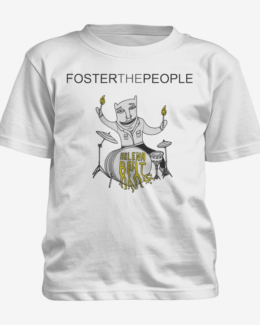 Polera de niño Blanco de Foster the People Helena Beat