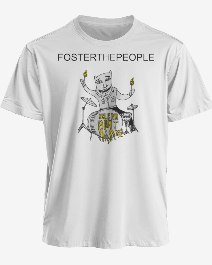 Polera premium Blanco de Foster the People Helena Beat