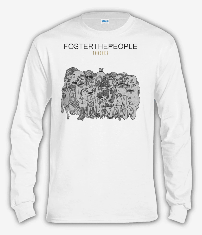 Polera manga larga Blanco de Foster the People Torches