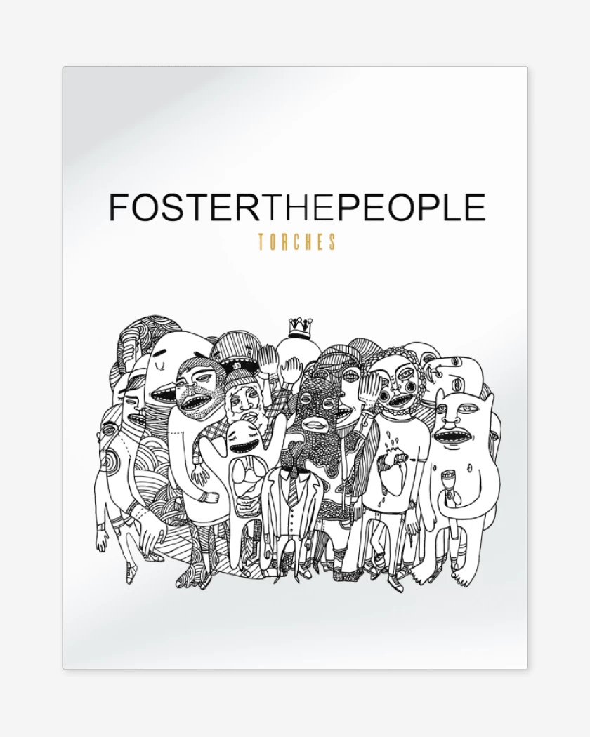 Print metalico Blanco de Foster the People Torches