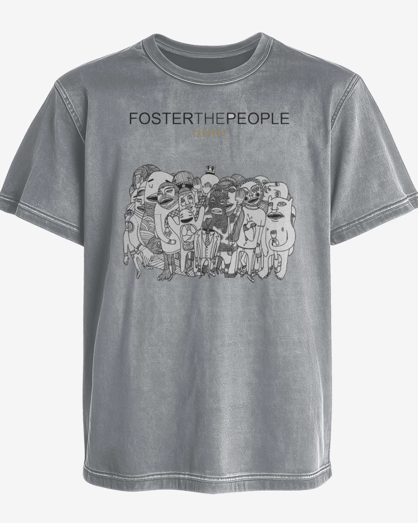 Polera desgastada Gris Melange de Foster the People Torches