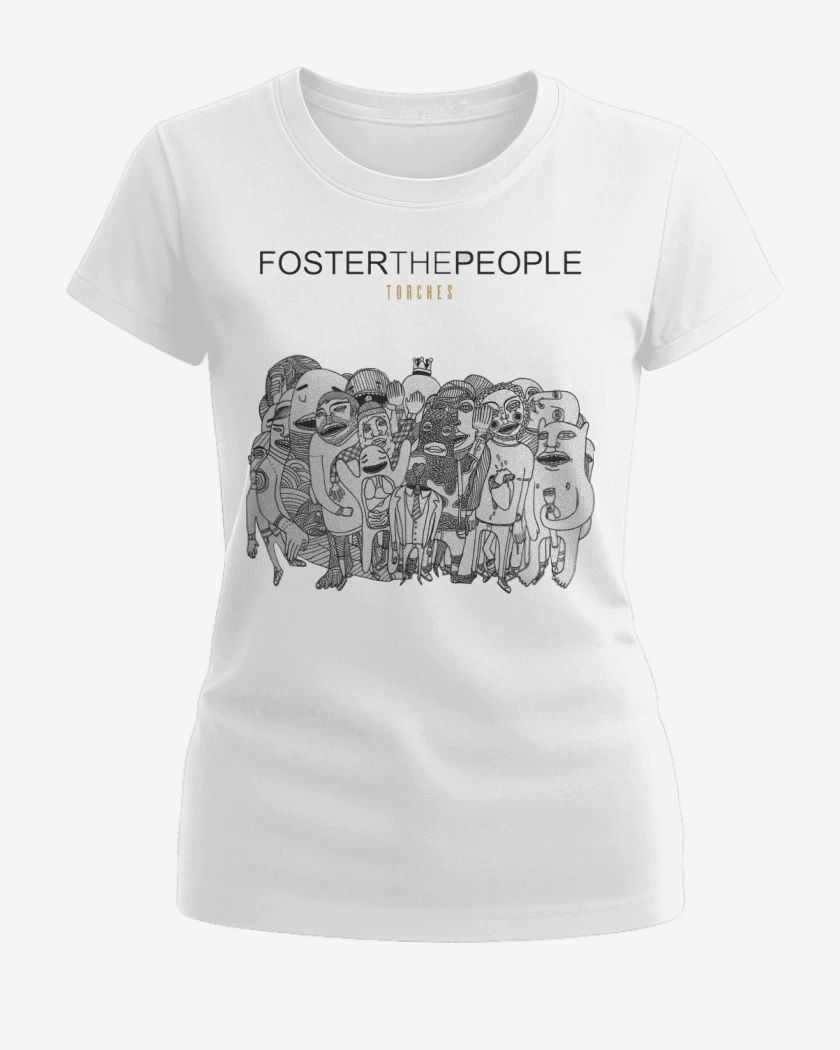 Polera de Mujer Blanco de Foster the People Torches