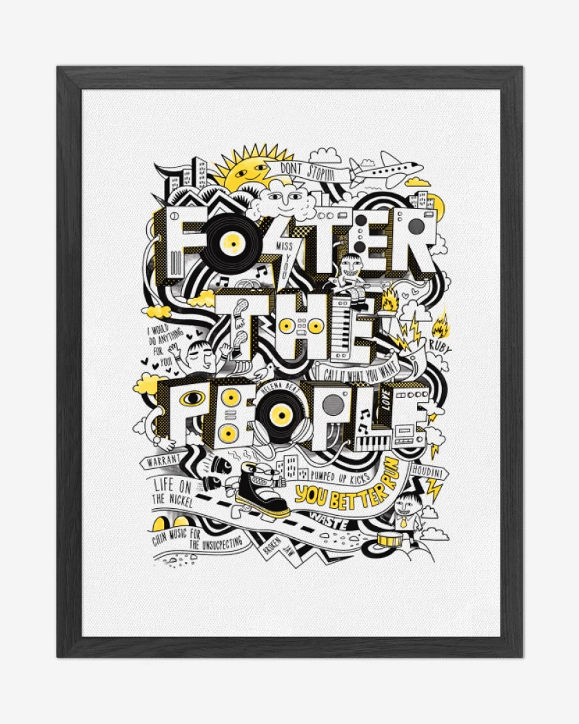 Cuadro decorativo Blanco de Foster the People Logo II