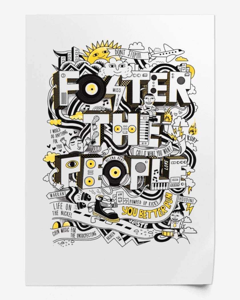 Print Foster the People Logo II