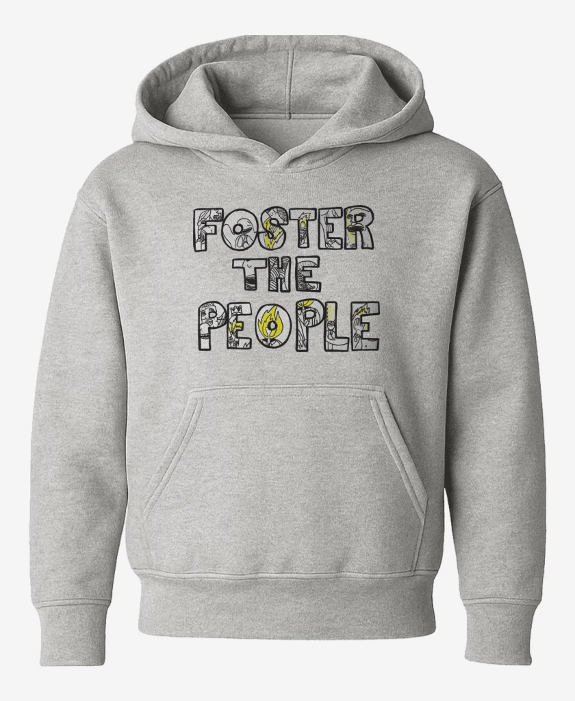 Poleron de niño Gris Melange de Foster the People Logo