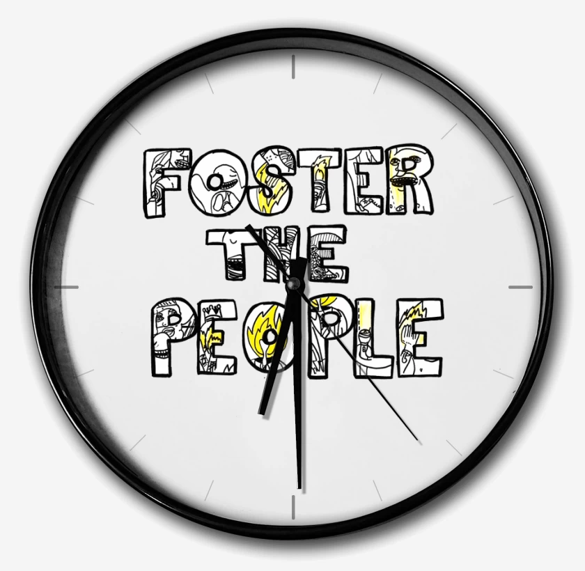Reloj Blanco de Foster the People Logo