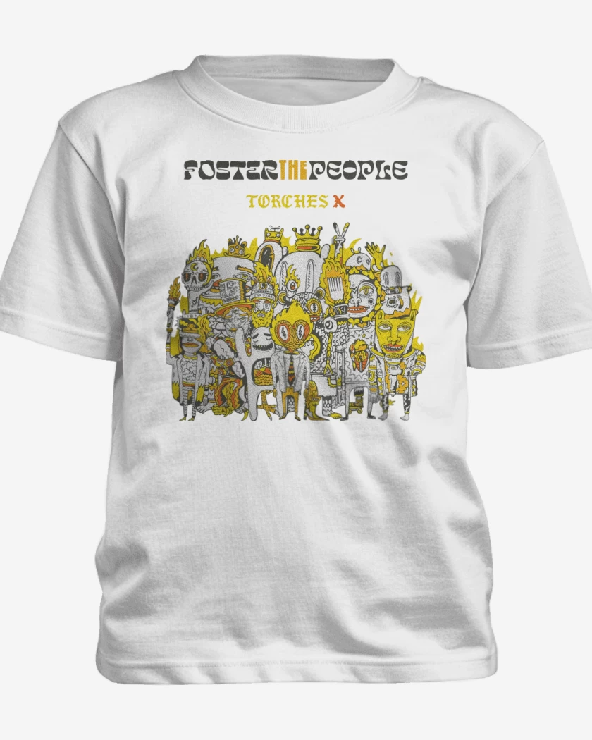 Polera de niño Blanco de Foster the People Torches X