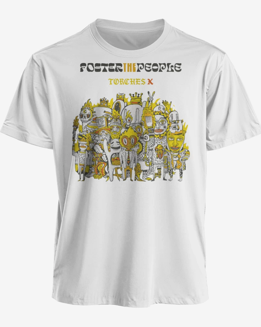 Polera premium Blanco de Foster the People Torches X
