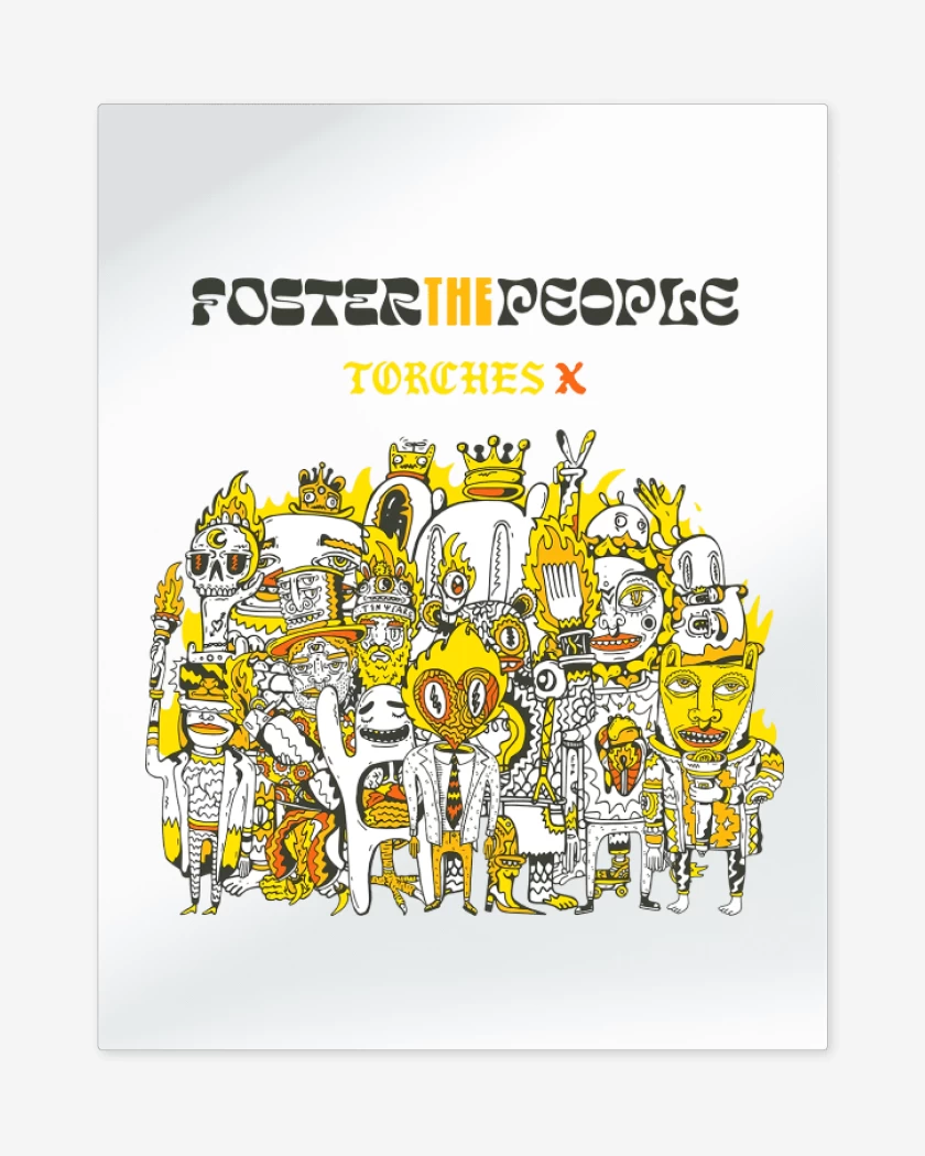 Print metalico Blanco de Foster the People Torches X