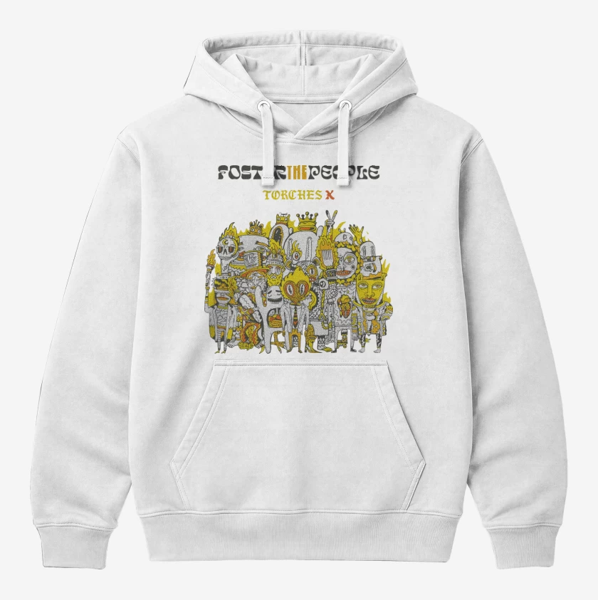 Polerón Canguro Blanco de Foster the People Torches X