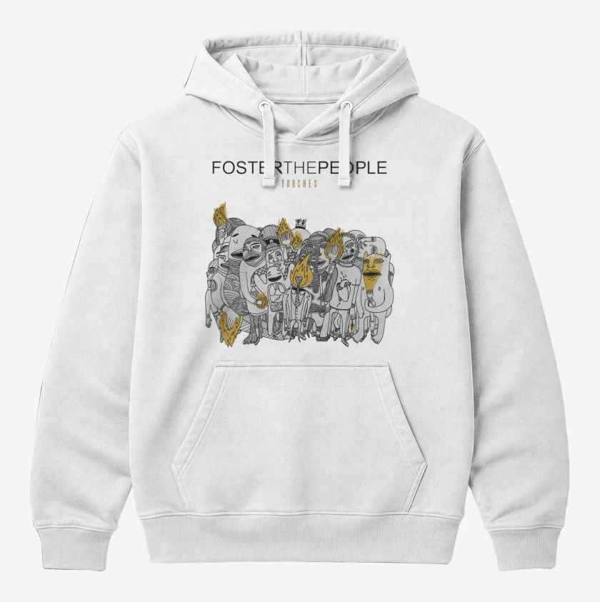 Polerón Canguro Blanco de FTP Torches 