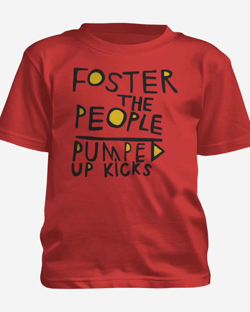 Polera de niño Rojo de FTP Pumped Up Kicks 