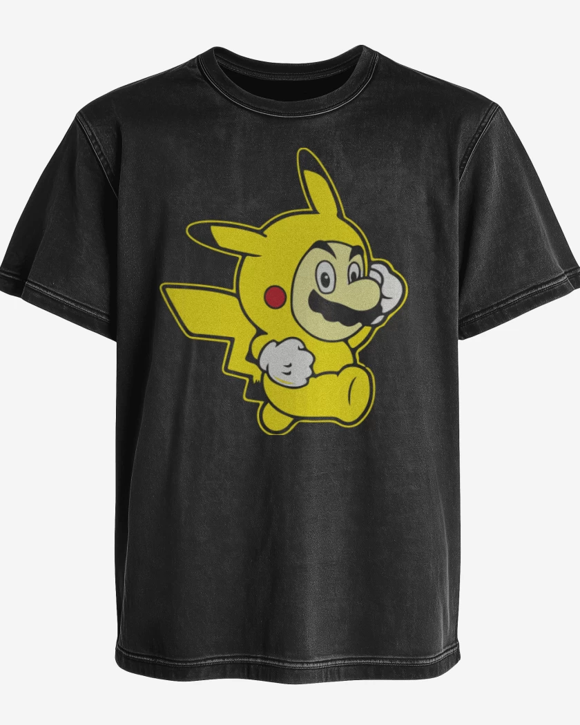 Polera desgastada Negro de Chubigote