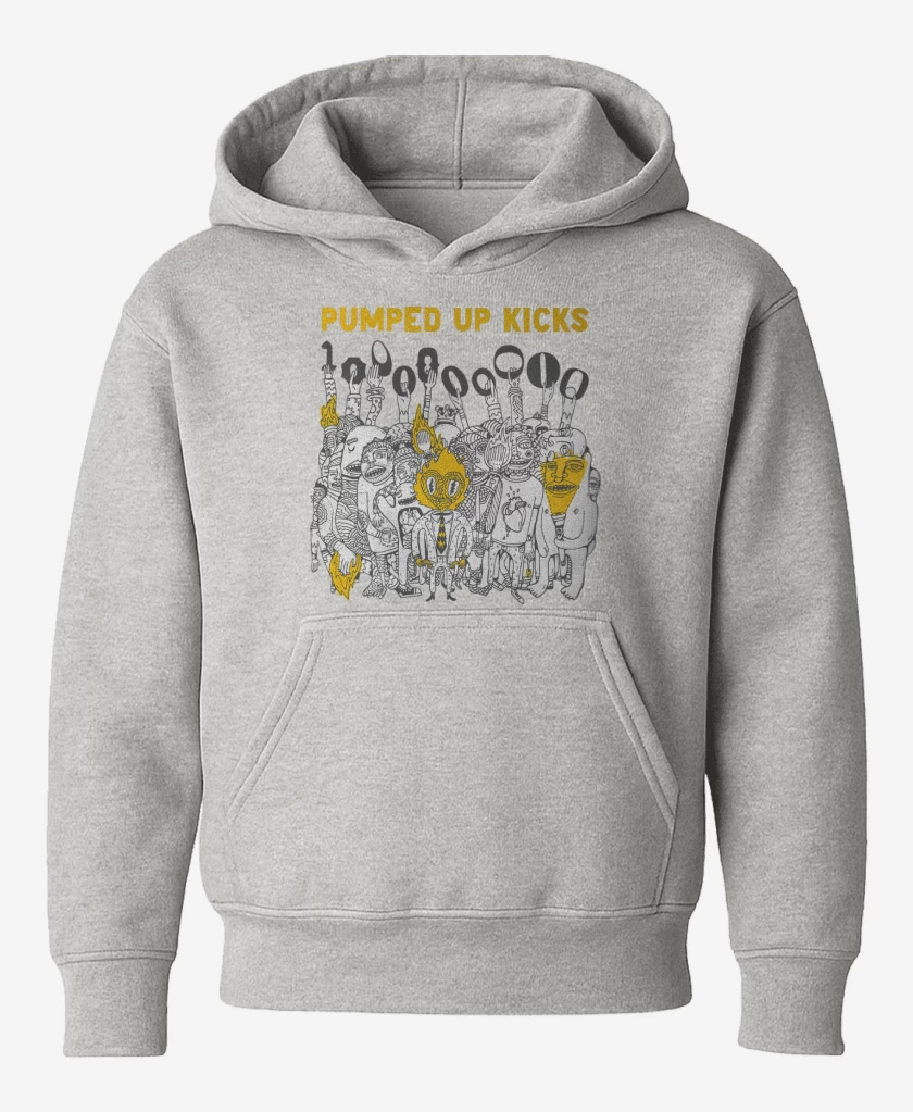 Poleron de niño Gris Melange de Pumped Up Kicks FTP