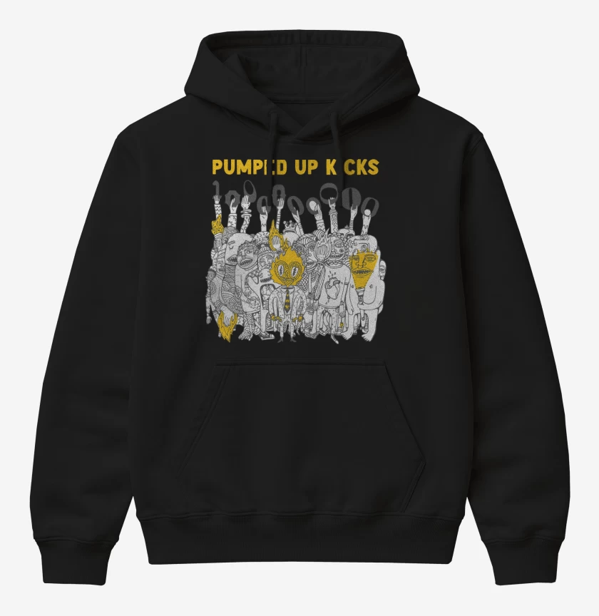 Poleron Canguro básico Negro de Pumped Up Kicks FTP