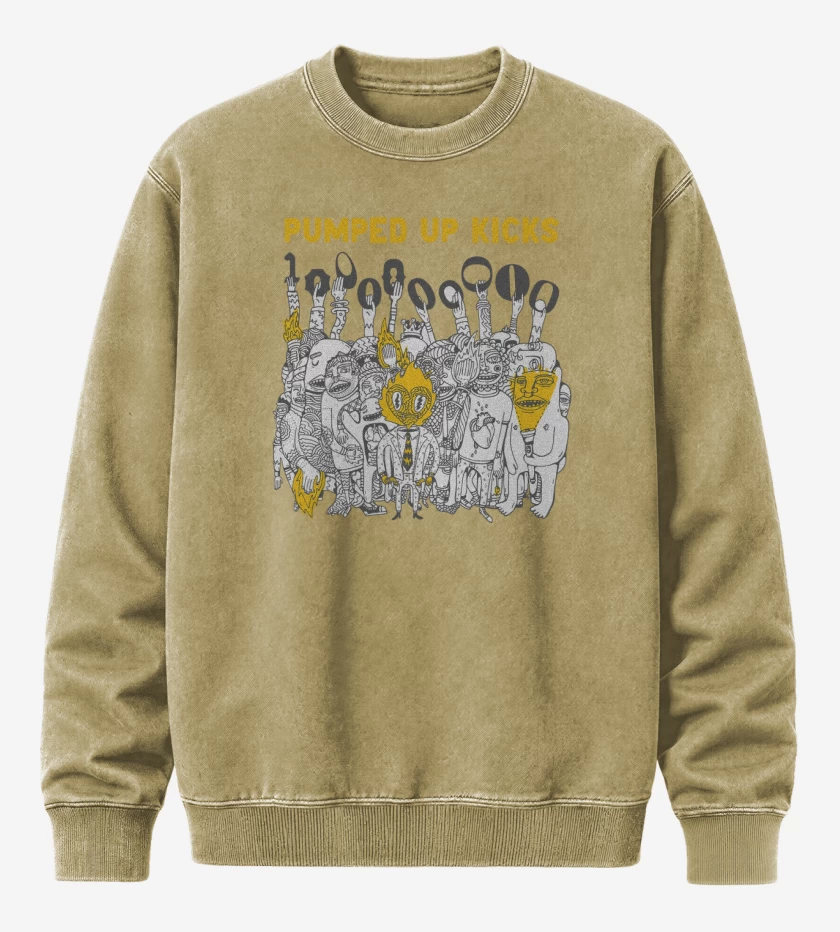 Poleron Polo Acid Wash Beige de Pumped Up Kicks FTP