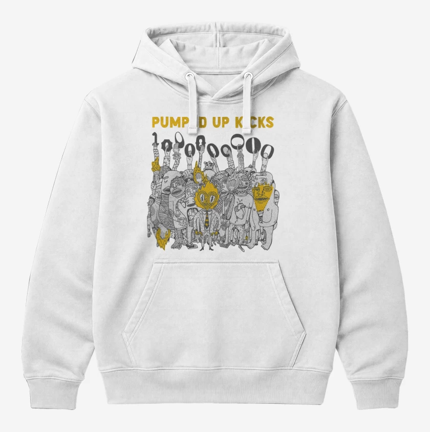 Polerón Canguro Blanco de Pumped Up Kicks FTP