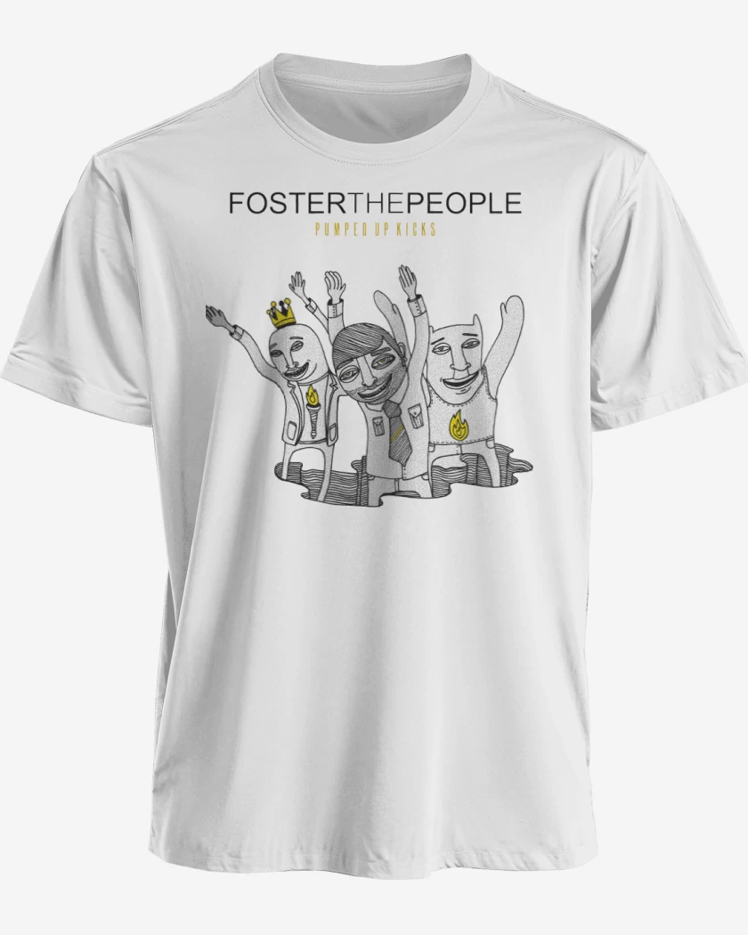 Polera premium Blanco de Foster the People Pumped Up