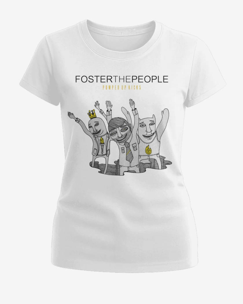 Polera de Mujer Blanco de Foster the People Pumped Up