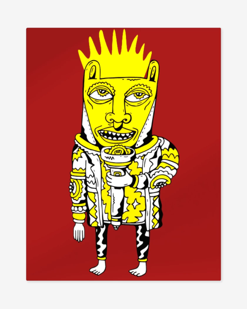 Print metalico Rojo de Pumped Up Foster the People