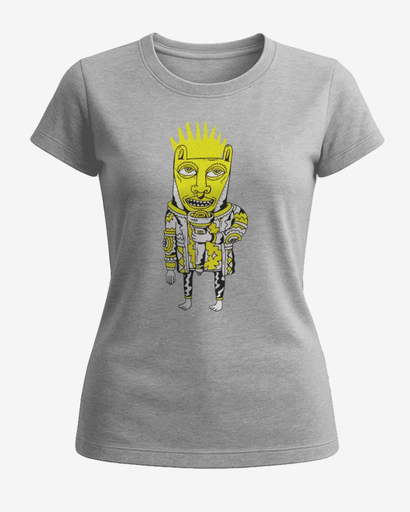 Polera de Mujer Gris Melange de Pumped Up Foster the People