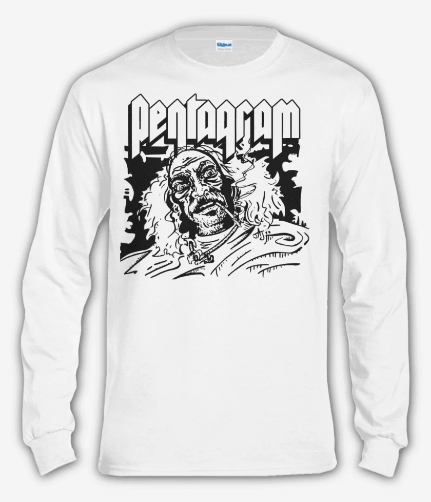 Polera manga larga Blanco de Pentagram Bobby 