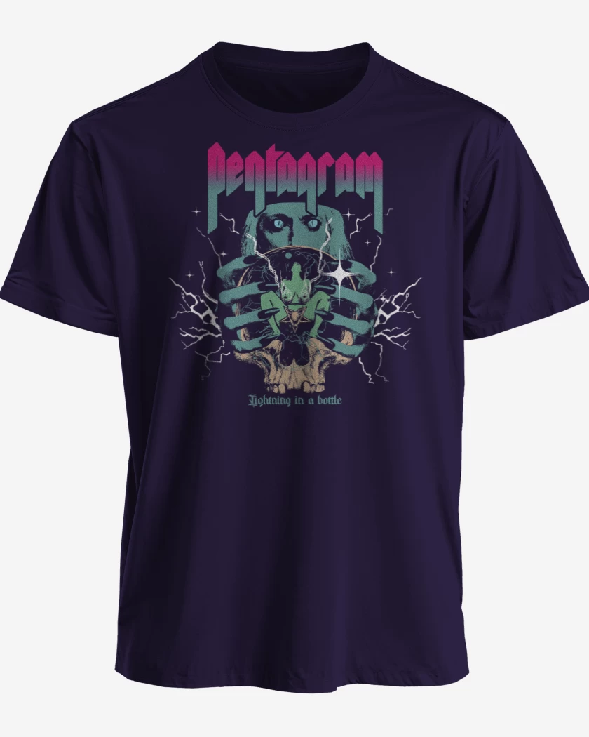 Polera Pentagram Lightning in a Bottle