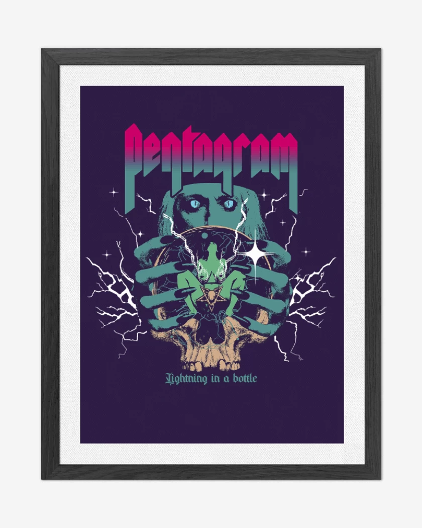 Cuadro decorativo Morado de Pentagram Lightning in a Bottle