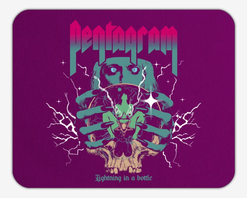 Mousepad Pentagram Lightning in a Bottle