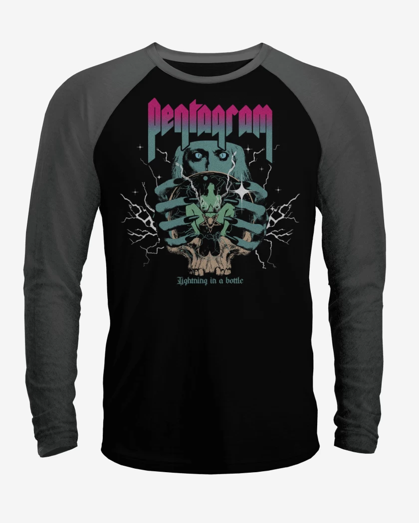 Polera Raglan Pentagram Lightning in a Bottle