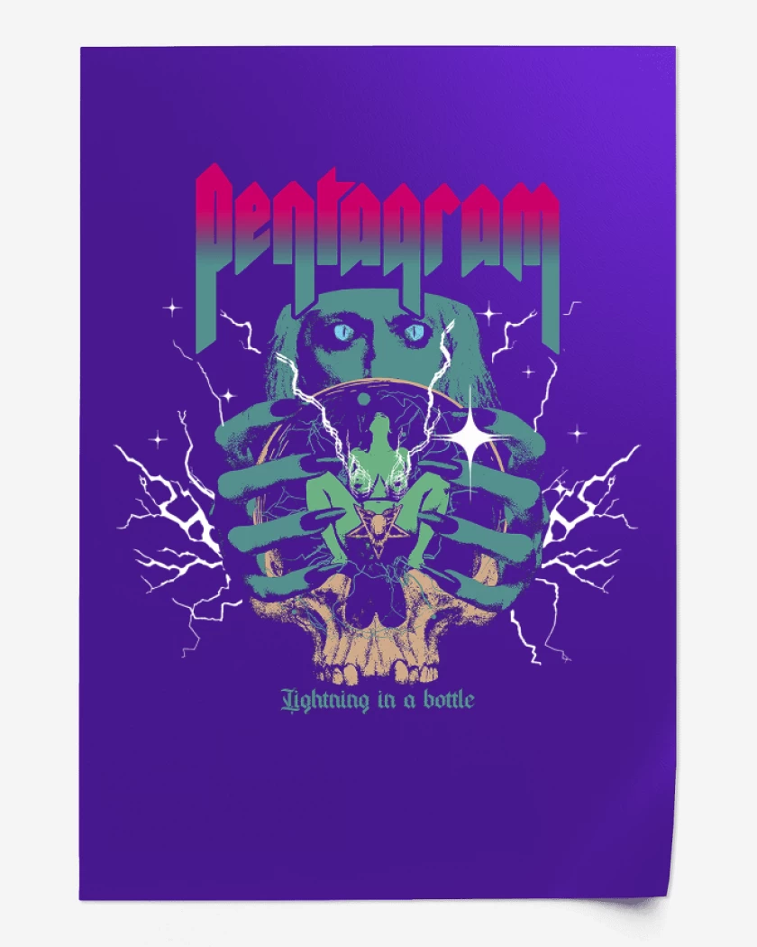 Print Morado de Pentagram Lightning in a Bottle