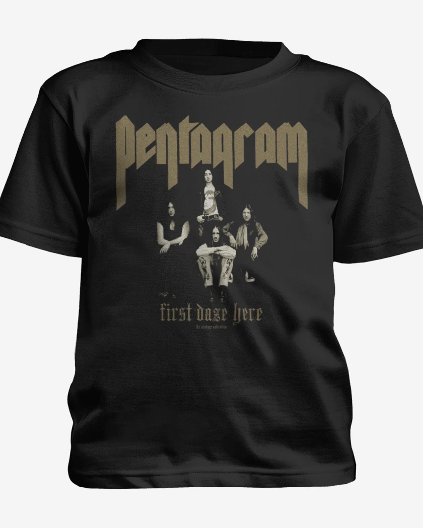 Polera de niño Negro de Pentagram First Daze Here