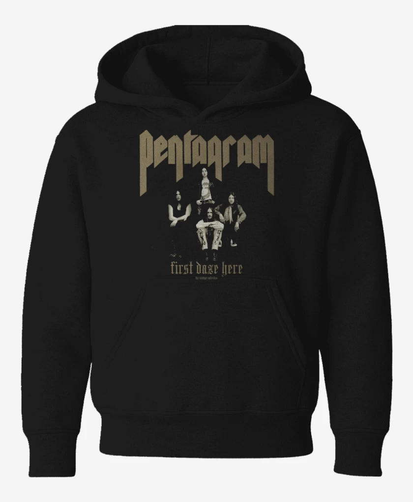 Poleron de niño Negro de Pentagram First Daze Here