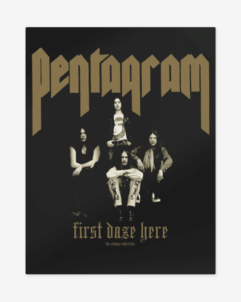 Print metalico Negro de Pentagram First Daze Here