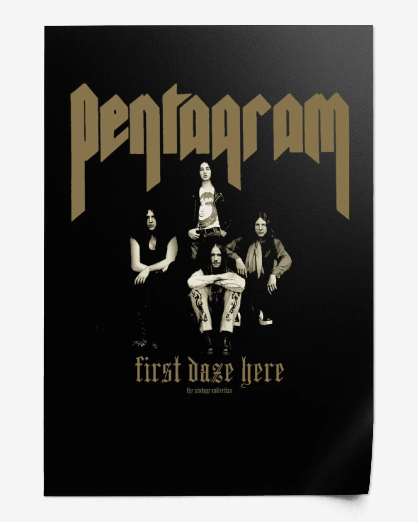 Print Negro de Pentagram First Daze Here