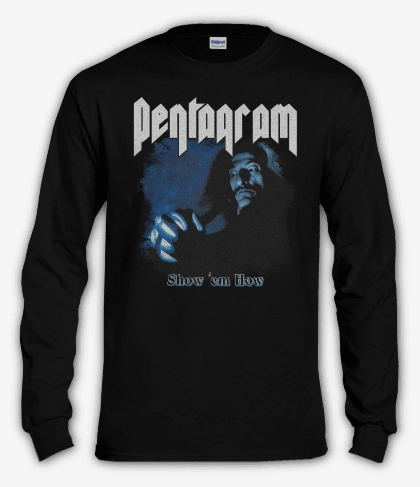 Polera manga larga Negro de Pentagram Show em How