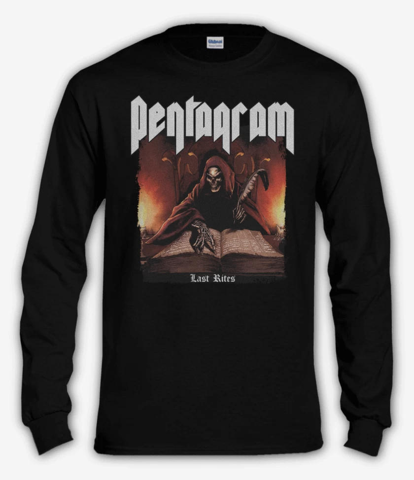 Polera manga larga Negro de Pentagram Last Rites 
