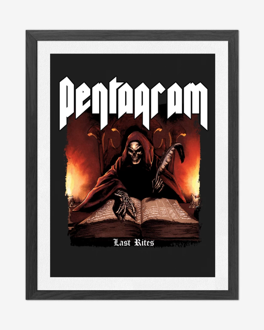 Cuadro decorativo Negro de Pentagram Last Rites 