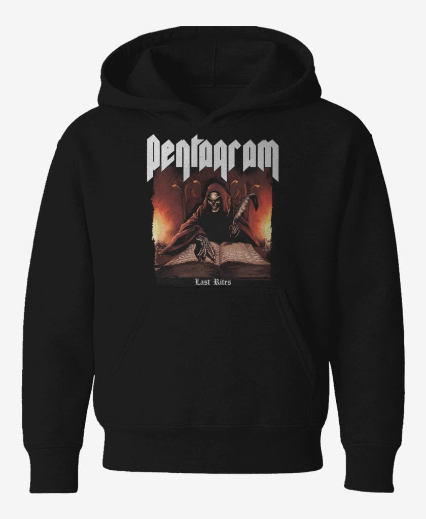 Poleron de niño Negro de Pentagram Last Rites 