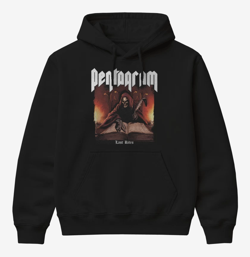 Poleron Canguro básico Negro de Pentagram Last Rites 