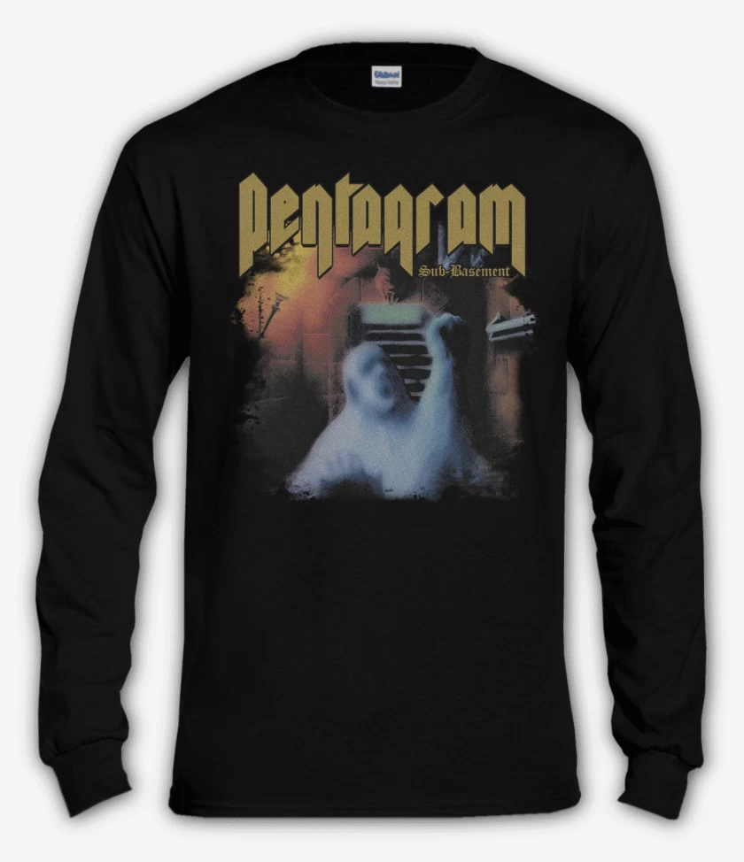Polera manga larga Negro de Pentagram Sub Basement