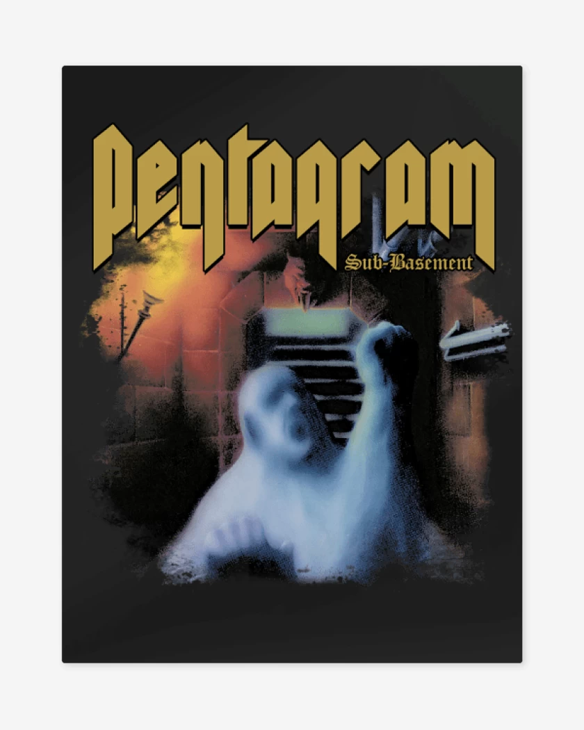 Print metalico Negro de Pentagram Sub Basement