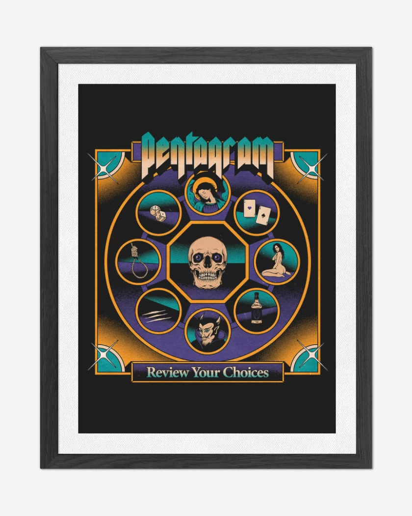 Cuadro decorativo Negro de Pentagram Review Your Choises I