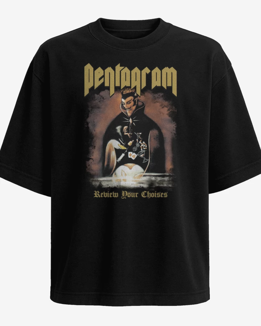 Polera Oversize Negro de Pentagram Review Your Choises